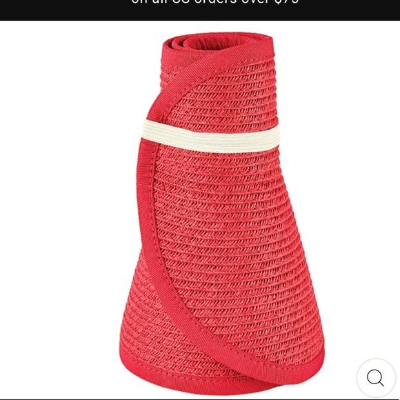 San Diego Hat Club Red Signature Ultra Large Brim Visor With UPF 50 Packable NWT - Picture 12 of 12